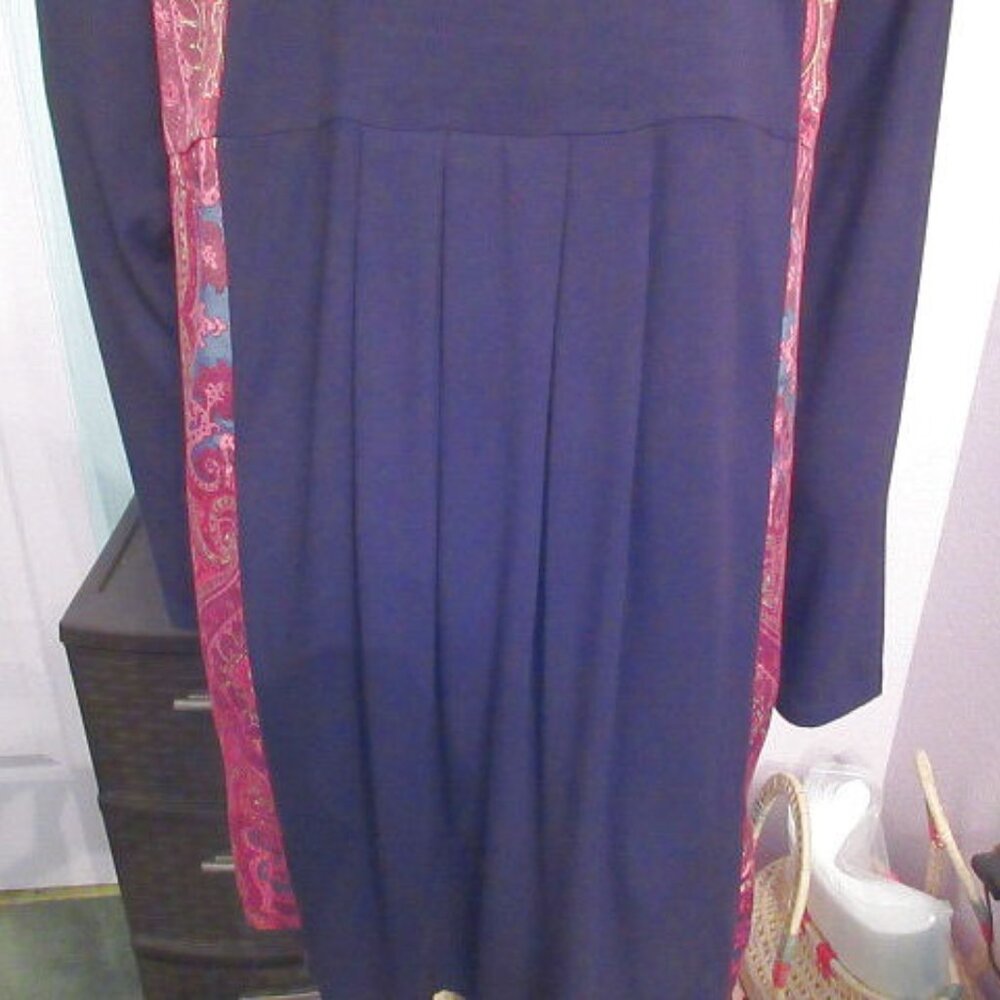 Soft Surroundings Patchwork Tunic Dress Size L Be… - image 3